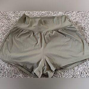 Halara High-Waist Olive Green Athletic Shorts